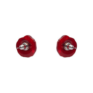 Poppy Field Stud Earrings  -  Erstwilder  -  Quirky Resin and Enamel Accessories