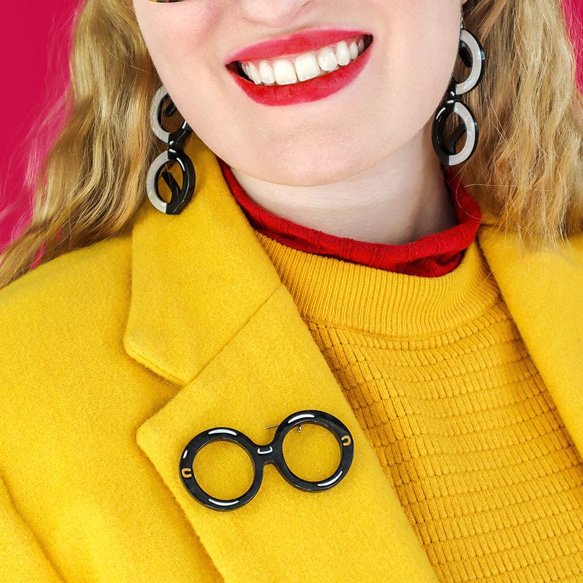 I Wear Eyewear Iris Brooch  -  Erstwilder  -  Quirky Resin and Enamel Accessories