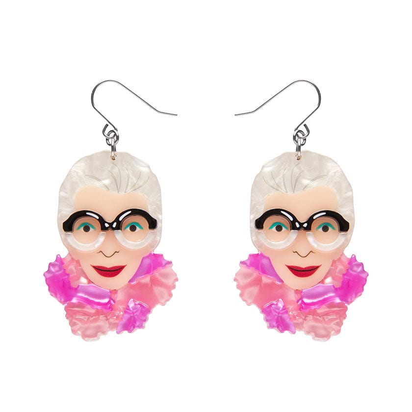 Pretty in Pom Poms Iris Drop Earrings  -  Erstwilder  -  Quirky Resin and Enamel Accessories