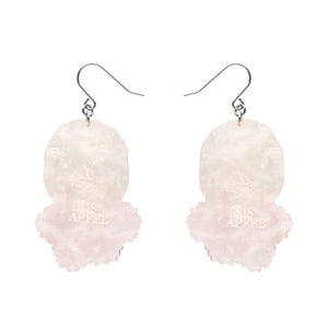 Pretty in Pom Poms Iris Drop Earrings  -  Erstwilder  -  Quirky Resin and Enamel Accessories