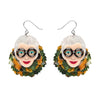 Adorned in Feathers Iris Drop Earrings  -  Erstwilder  -  Quirky Resin and Enamel Accessories