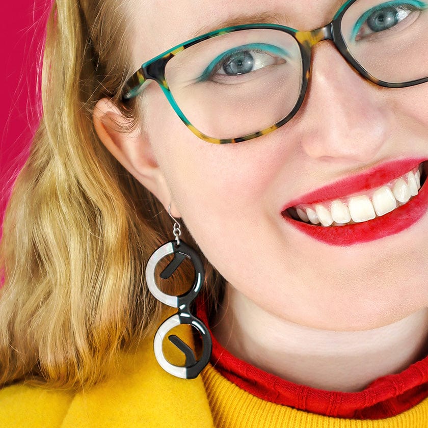 I Wear Eyewear Iris Drop Earrings  -  Erstwilder  -  Quirky Resin and Enamel Accessories