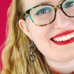 Spectacular Spectacles Iris Drop Earrings  -  Erstwilder  -  Quirky Resin and Enamel Accessories