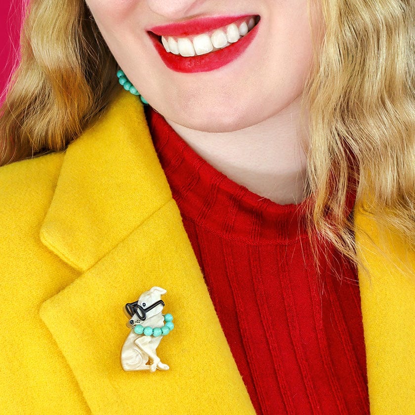 Spectacular Spectacles Iris Mini Brooch  -  Erstwilder  -  Quirky Resin and Enamel Accessories