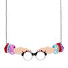 The Face of Style Iris Necklace  -  Erstwilder  -  Quirky Resin and Enamel Accessories
