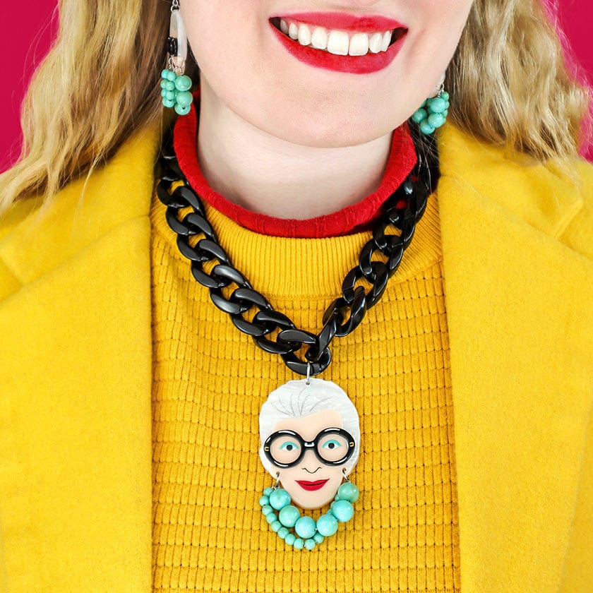 Iris the Style Icon Statement Necklace  -  Erstwilder  -  Quirky Resin and Enamel Accessories