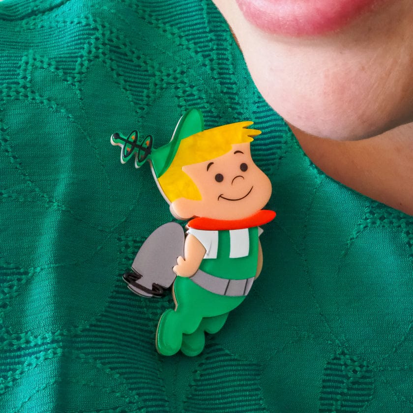 Elroy Jetson Brooch  -  Erstwilder  -  Quirky Resin and Enamel Accessories