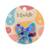 Polka Dot Bow Simplified Mini Brooch – Blue  -  Erstwilder Simplified  -  Quirky Resin and Enamel Accessories