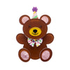 Grand Prize Teddy Brooch  -  Erstwilder  -  Quirky Resin and Enamel Accessories