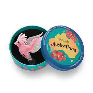 Gertie the Galah Brooch  -  Erstwilder  -  Quirky Resin and Enamel Accessories