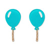 Balloons Drop Earrings – Teal