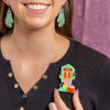 Knock, Knock Brooch