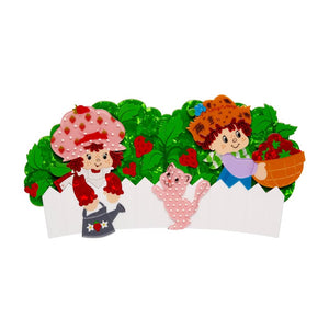 A Very Strawberry Garden Wall Art  -  Erstwilder  -  Quirky Resin and Enamel Accessories