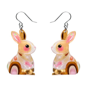 Maple the Bunny Drop Earrings  -  Erstwilder  -  Quirky Resin and Enamel Accessories