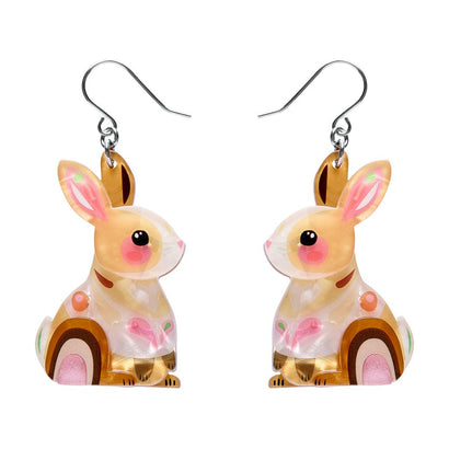 Maple the Bunny Drop Earrings  -  Erstwilder  -  Quirky Resin and Enamel Accessories