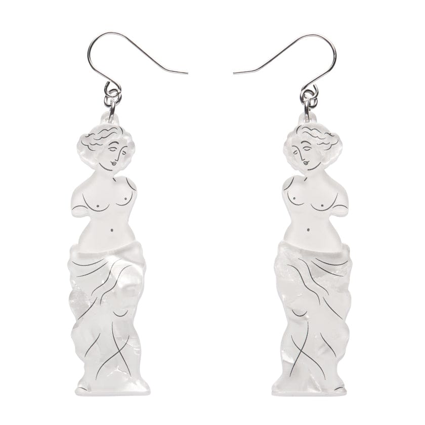 Marble Muse Drop Earrings  -  Erstwilder  -  Quirky Resin and Enamel Accessories