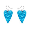 From the Heart Essential Drop Earrings - Blue  -  Erstwilder Essentials  -  Quirky Resin and Enamel Accessories