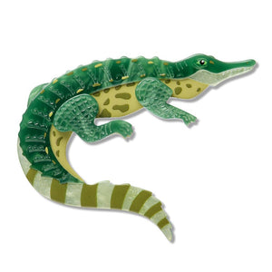 Siamese Crocodile Brooch  -  Erstwilder  -  Quirky Resin and Enamel Accessories
