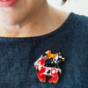 Goat Goals Brooch