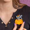 Cat O'Lantern Brooch