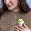 Don't Look Now Brooch  -  Erstwilder  -  Quirky Resin and Enamel Accessories