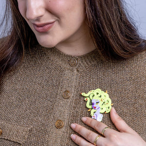 Don't Look Now Brooch  -  Erstwilder  -  Quirky Resin and Enamel Accessories