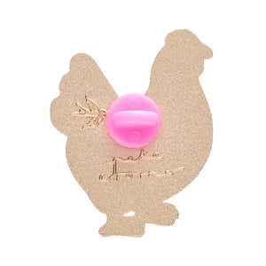 Clara the Chicken Enamel Pin  -  Erstwilder  -  Quirky Resin and Enamel Accessories