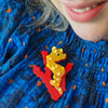 Pygmy Seahorse Brooch  -  Erstwilder  -  Quirky Resin and Enamel Accessories