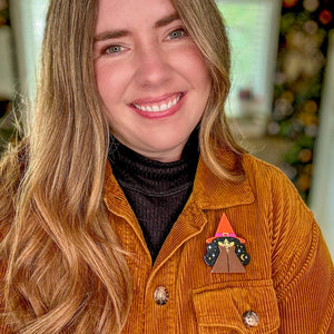 Master Spellcaster Brooch  -  Erstwilder  -  Quirky Resin and Enamel Accessories