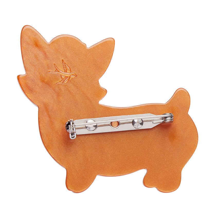 Susan the Corgi Brooch (IMPERFECT)  -  Erstwilder  -  Quirky Resin and Enamel Accessories