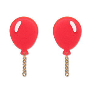 Balloons Drop Earrings – Pink  -  Erstwilder Essentials  -  Quirky Resin and Enamel Accessories