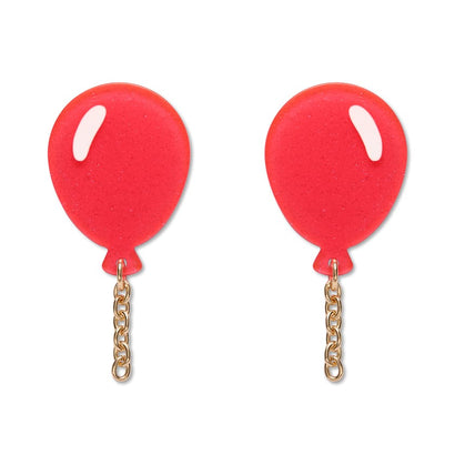 Balloons Drop Earrings – Pink  -  Erstwilder Essentials  -  Quirky Resin and Enamel Accessories