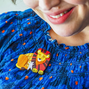 Unlikely Associates Brooch  -  Erstwilder  -  Quirky Resin and Enamel Accessories