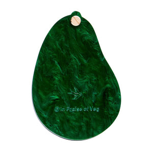 Avocado Affair Mirror Compact  -  Erstwilder  -  Quirky Resin and Enamel Accessories