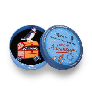 Percy the Puffin Brooch (IMPERFECT)  -  Erstwilder  -  Quirky Resin and Enamel Accessories