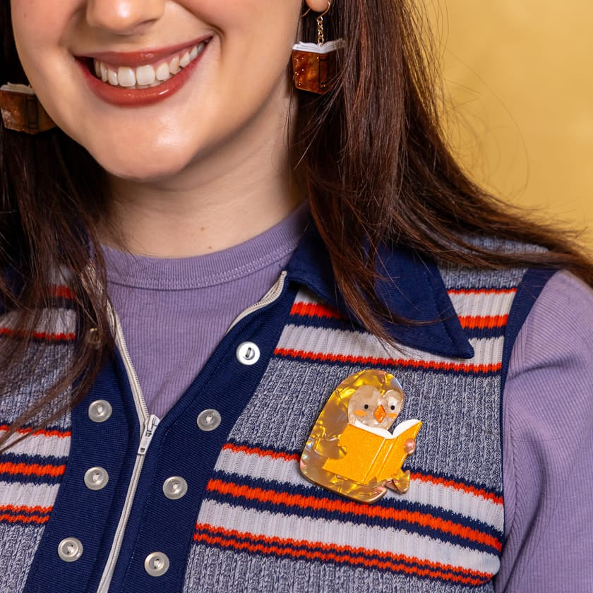 Brunhilda Brooch  -  Erstwilder  -  Quirky Resin and Enamel Accessories