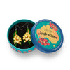 Golden Wattle Drop Earrings  -  Erstwilder  -  Quirky Resin and Enamel Accessories