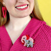 Mother Ella Elephants Brooch