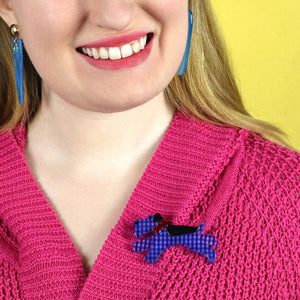 Run Scottie, Run! Brooch  -  Erstwilder  -  Quirky Resin and Enamel Accessories