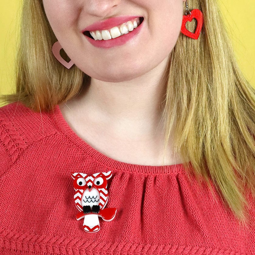Howard's Hoot Brooch  -  Erstwilder  -  Quirky Resin and Enamel Accessories
