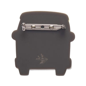 Vagabond Wheels Brooch  -  Erstwilder  -  Quirky Resin and Enamel Accessories