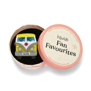 Vagabond Wheels Brooch  -  Erstwilder  -  Quirky Resin and Enamel Accessories