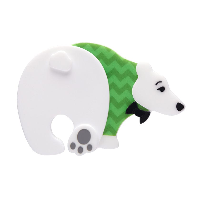 Paulo the Polar Bear Brooch Erstwilder