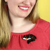 Saffron the Sleeping Fox Brooch  -  Erstwilder  -  Quirky Resin and Enamel Accessories