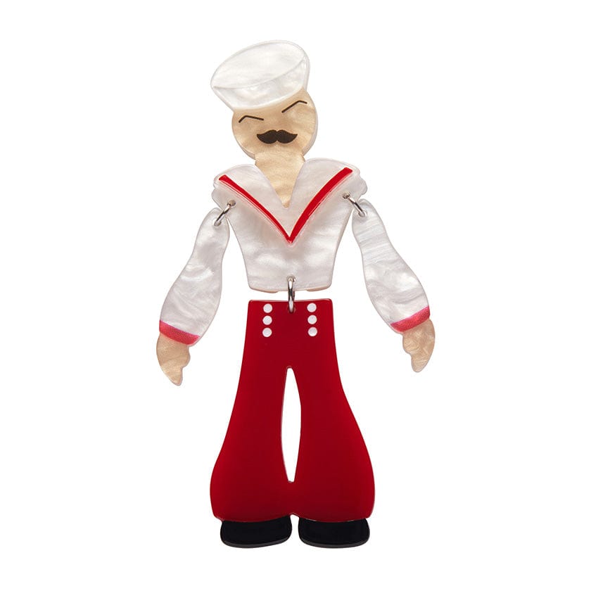 Sailor Barry Brooch  -  Erstwilder  -  Quirky Resin and Enamel Accessories