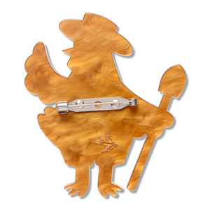 Coop Boss Brooch  -  Erstwilder  -  Quirky Resin and Enamel Accessories
