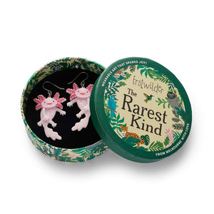 Axolotl Drop Earrings  -  Erstwilder  -  Quirky Resin and Enamel Accessories