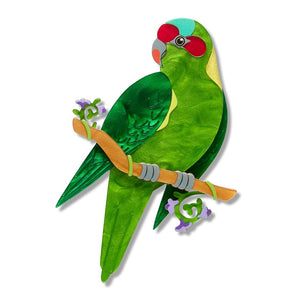 Musk Lorikeet Brooch  -  Erstwilder  -  Quirky Resin and Enamel Accessories
