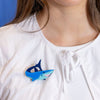Here’s Brucey Brooch  -  Erstwilder  -  Quirky Resin and Enamel Accessories