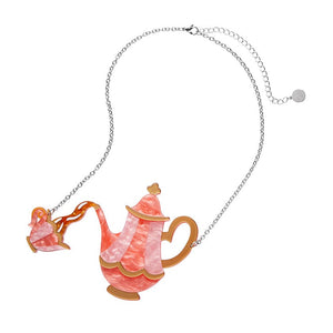 Spill the Tea Necklace (IMPERFECT)  -  Erstwilder  -  Quirky Resin and Enamel Accessories